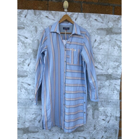 Amundsen Sports Beach Shirt dress size medium in carioca print color - Picture 2 of 12